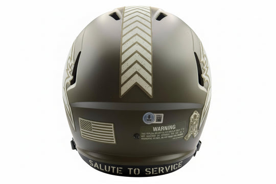Baker Mayfield – signierter NFL Full-Size Helm – Salute to Service