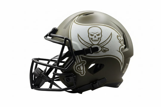 Baker Mayfield – signierter NFL Full-Size Helm – Salute to Service