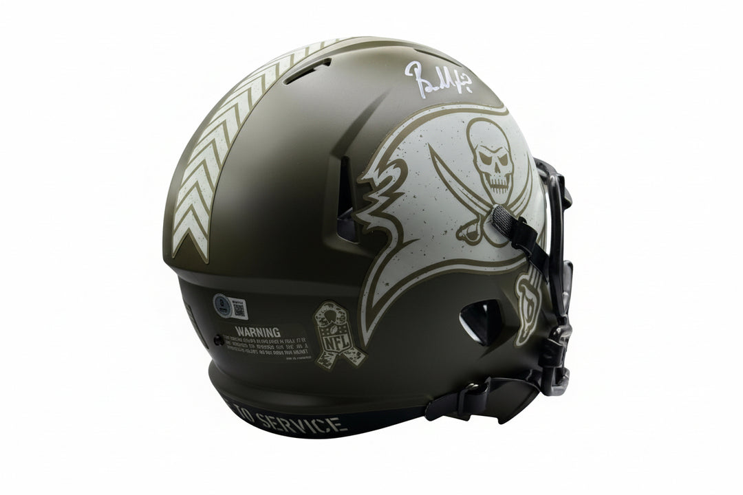 Baker Mayfield – signierter NFL Full-Size Helm – Salute to Service